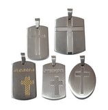 Life time Guaranteed Stainless Steel  Locket Pendants, High Quality, Sold Per 3 Pcs Random Mix Pack, Cross pendants,