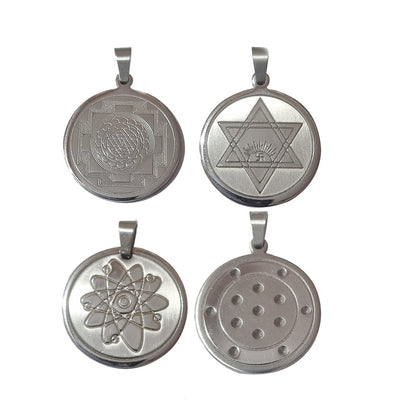 Life time Guaranteed Stainless Steel  Locket Pendants, High Quality, Sold Per 3 Pcs Random Mix Pack, Round pendants
