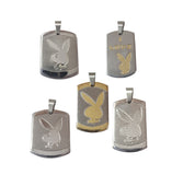 Life time Guaranteed Stainless Steel  Locket Pendants, High Quality, Sold Per 3 Pcs Random Mix Pack, Play Boy pendants