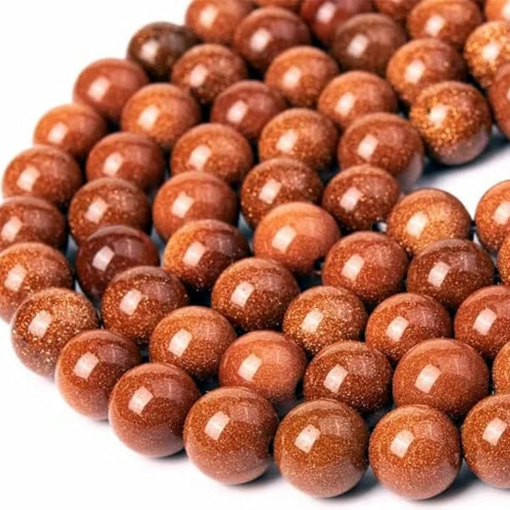 10 MM SUNSTONE BEADS ROUND ABOUT 36~37 BEADS