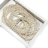 1 LINE PACK' SWAROSKI GLASS PEARLS 4x3 MM