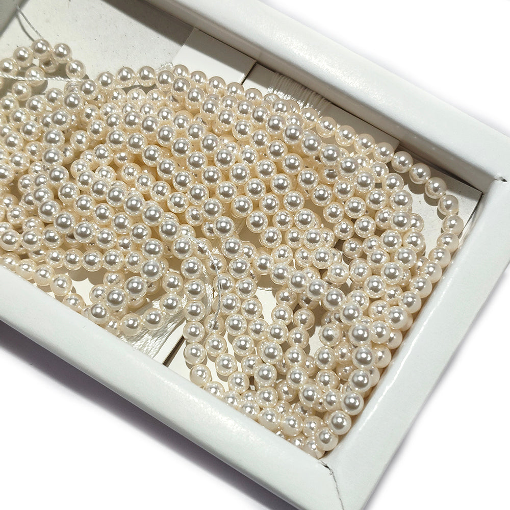 1 LINE PACK' SWAROSKI GLASS PEARLS 4 MM