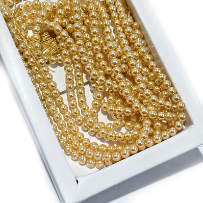 1 LINE PACK' SWAROSKI GLASS PEARLS 4 MM