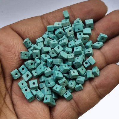 Synthetic Howlite beads size about  3x5mm 200 Beads