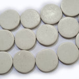 Synthetic Howlite beads size about  20mm 75 Beads