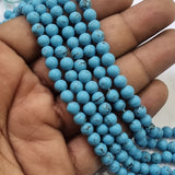 Synthetic Howlite beads size about 6mm About  300 Beads