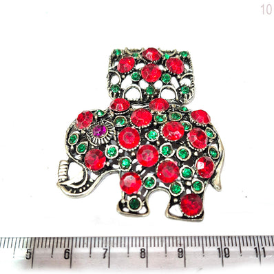 Elephant Jewelry Pendants with rhinstones inlay