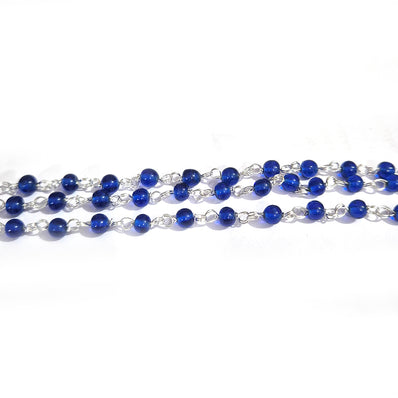 Per Meter pkg. Beaded 4mm chain