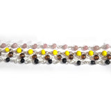 4 meters Pkg. Beaded chain 4mm beads chain mix