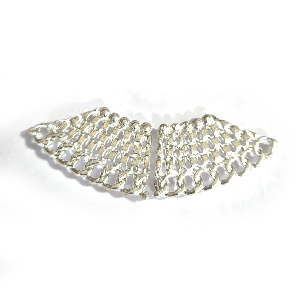 2 Sets DIY silver shiny Pendant, Just add jump ring to make full pendant