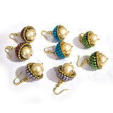 5 pairs pack, vintage old antiqued Pacchi earrings  mix