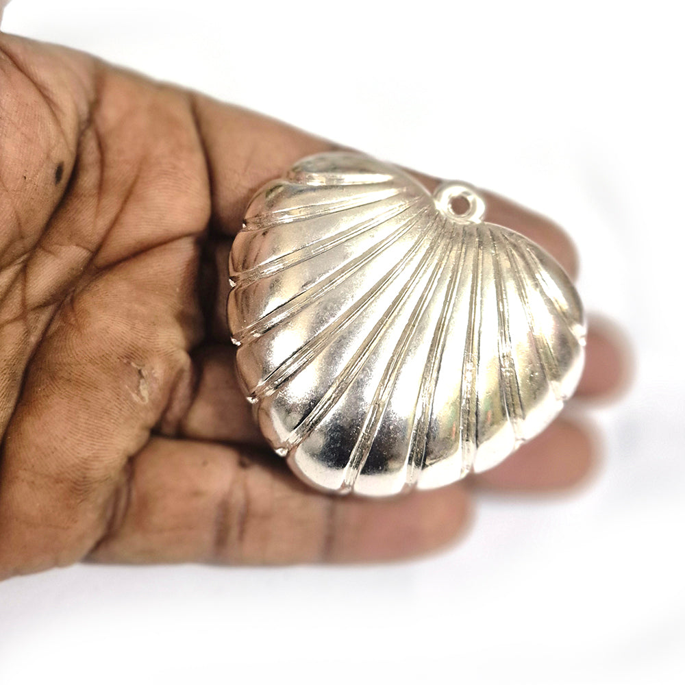 1pc Heart pendant big size acrylic silver