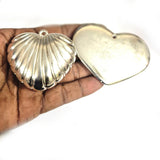 2pcs large heart pendants  acrylic light weight
