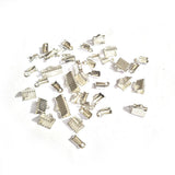 100pcs Crimp Tips findings silver shiny