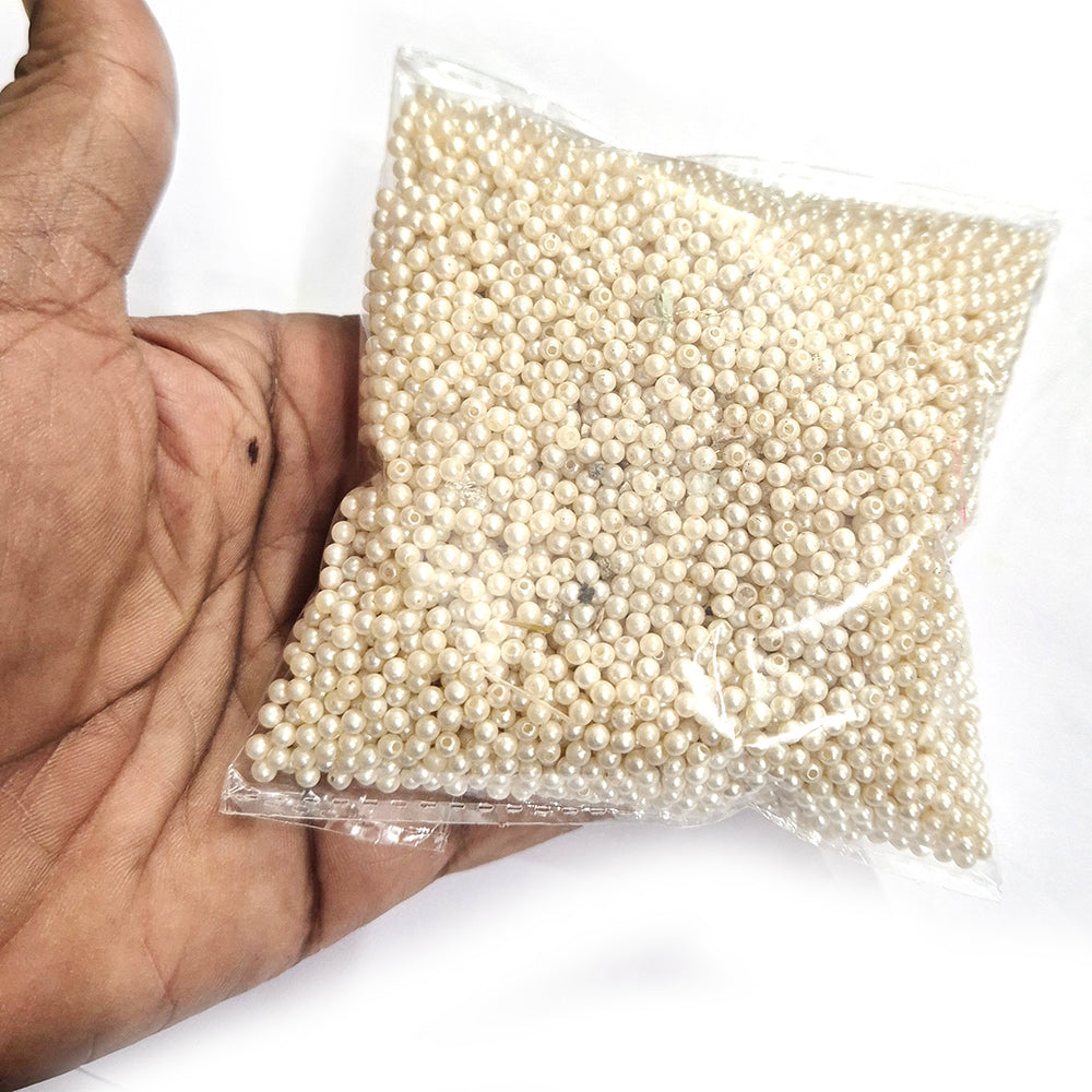 50grams acrylic 3mm pearl round beads