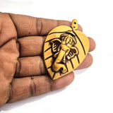 7pcs Pack, Plastic.  Ganesh on  leaf