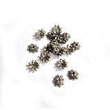 60grams bead cap oxidized silve 8mm