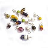 60pcs  glass beads charms