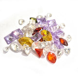 100pcs cubic zirconia original stone mix assortment