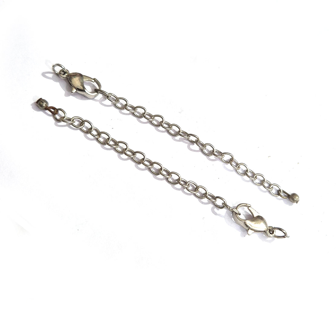 15pcs antique silver extention chain findings