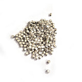 50grams pkg. metal silver cube shape spacer beads size 3mm