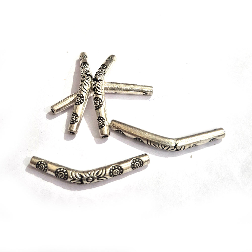 4pcs pcs metal pipe beads