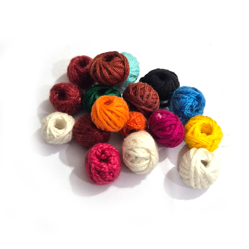 20pcs cotton ball beads
