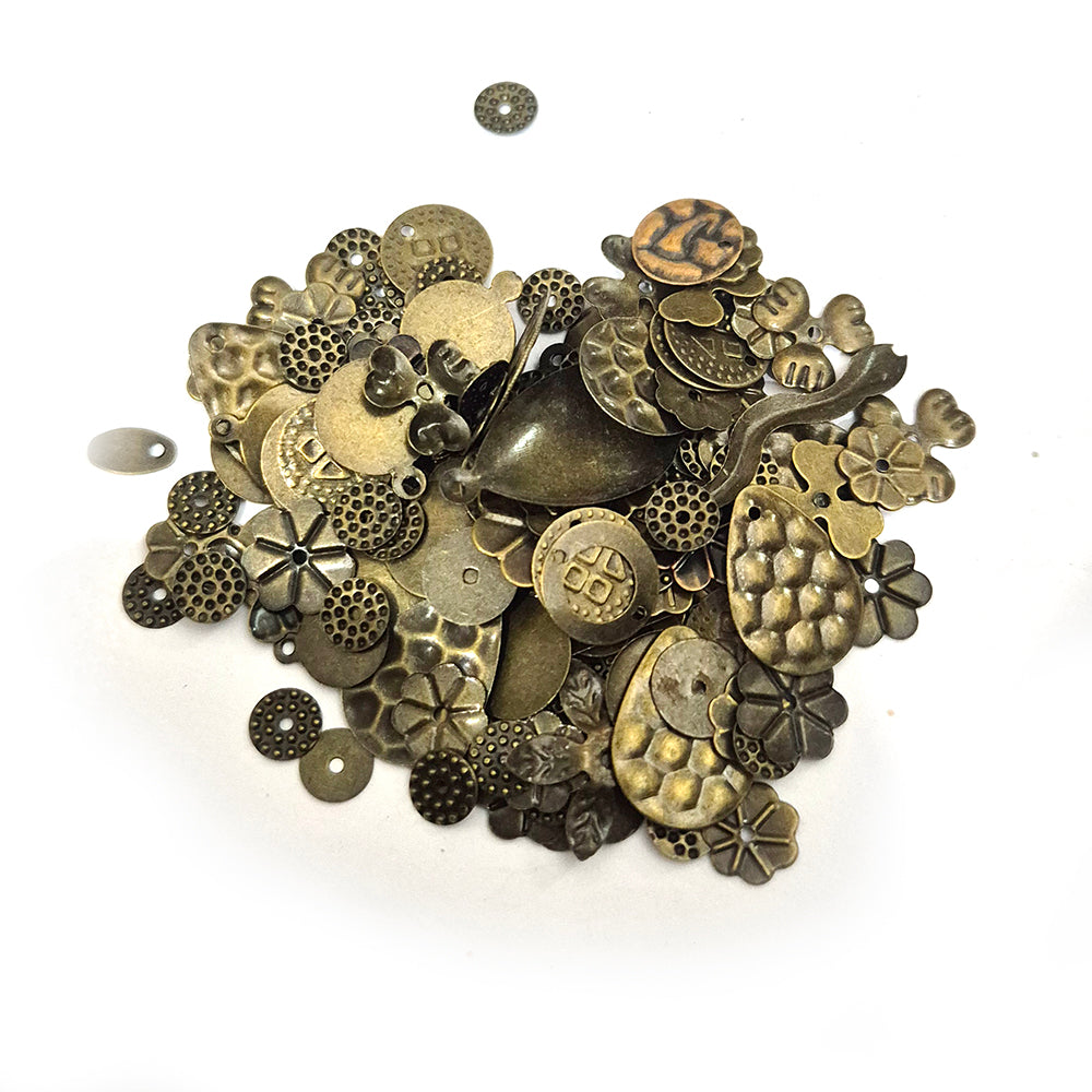 100pcs bronze charms