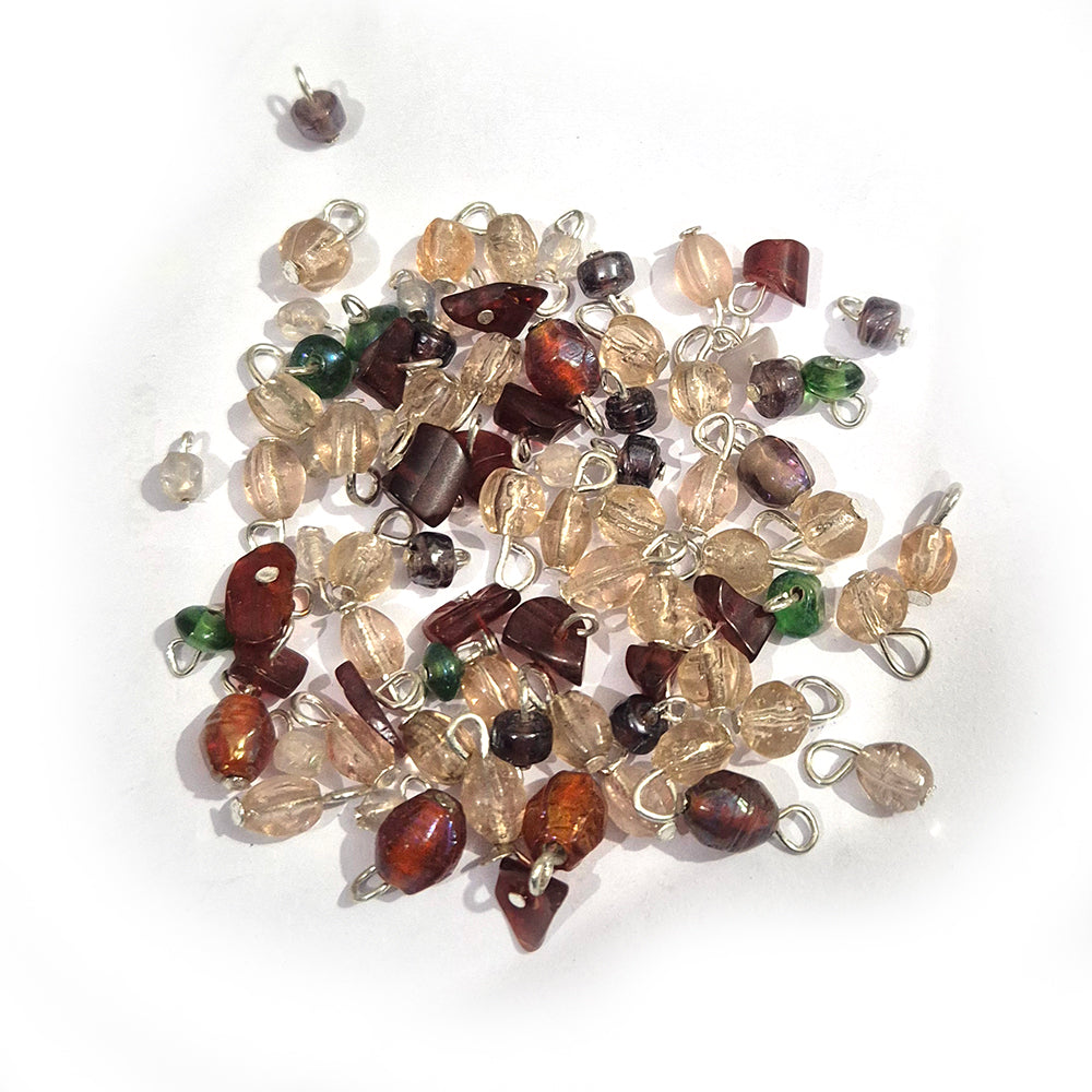 65grams glass beads charms mix