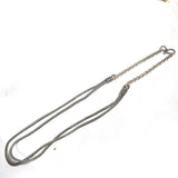 Snake chain necklace antique silver