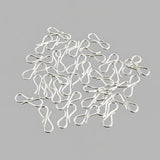 50 PIECES PACK' BRIGHT SILVER S HOOKS