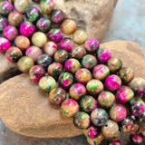 1 STRING/LINE PACK OF 8 MM TIGER EYE 46-47 BEADS APPROX