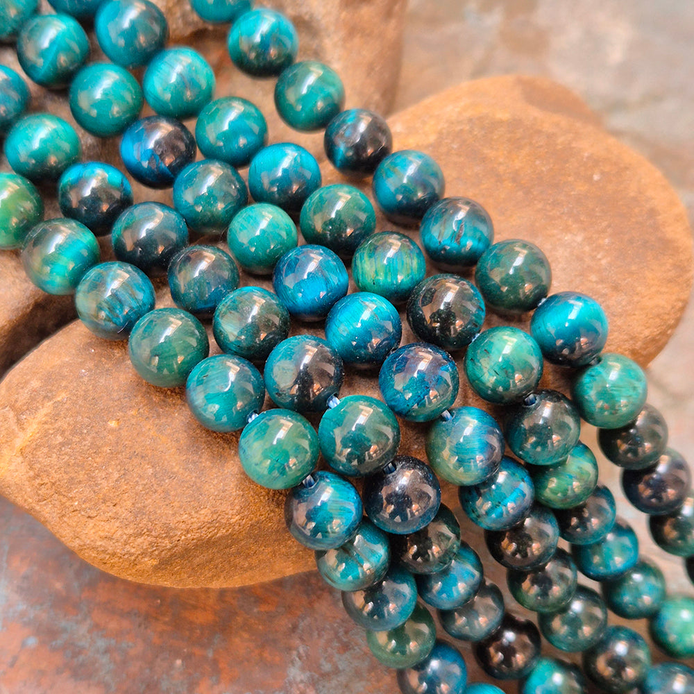 1 STRING/LINE PACK OF 8 MM TIGER EYE 46-47 BEADS APPROX