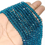1 LINE/STRING PACK' 6 MM AB Ronelle TYRE Shape CRYSTAL GLASS BEADS full length 80~84 Beads