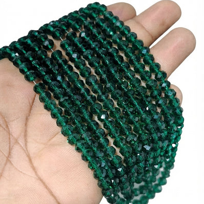 1 LINE/STRING PACK' 6 MM AB Ronelle TYRE Shape CRYSTAL GLASS BEADS full length 80~84 Beads