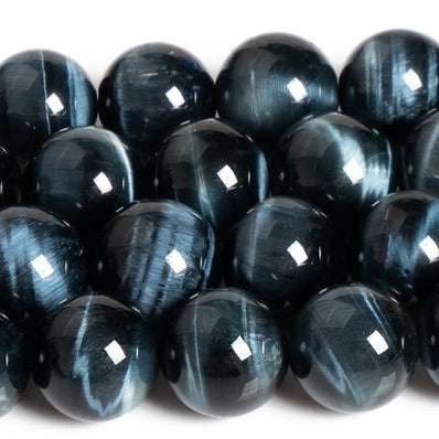 AAA QUALITY DARK TIGER EYE' 1 STRING/LINE PACK OF 8 MM 45-46 BEADS APPROX