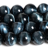 AAA QUALITY DARK TIGER EYE' 1 STRING/LINE PACK OF 8 MM 45-46 BEADS APPROX