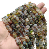 7-11 mm Dragon Vein Agate Natural Gemstone Chip Beads – 43-45 Beads Per String | Semi Precious Beads for Jewelry Making