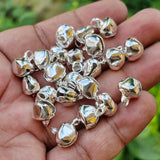 9-10 mm Big Size Metal Bells Silver, in earring and Jewelry Sold by 100 Pcs Pack.