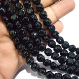 SUPER QUALITY' 8 MM BAROQUE ROUND SMOOTH GLASS BEADS' APPROX 42-44 BEADS SOLD BY PER LINE PACK