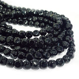 SUPER QUALITY' 8 MM BAROQUE ROUND SMOOTH GLASS BEADS' APPROX 42-44 BEADS SOLD BY PER LINE PACK