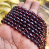 SUPER QUALITY'8x6 MM OVAL SOFT FACETED PURPLE FIRE POLISHED GLASS BEADS' APPROX42-43 BEADS SOLD BY PER LINE PACK