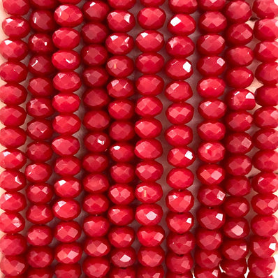 1 String/Line Crystal Faceted Rondelle Beads 8mm,Glass Beads For Jewelry Making one strands has about 62~64 Beads