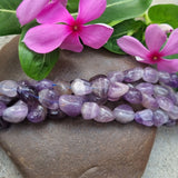 Amethyst Tumble Gemstone beads Sold Per Line about 15.5 inches long