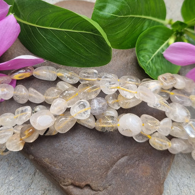 Citrin Tumble Gemstone beads Sold Per Line about 15.5 inches long