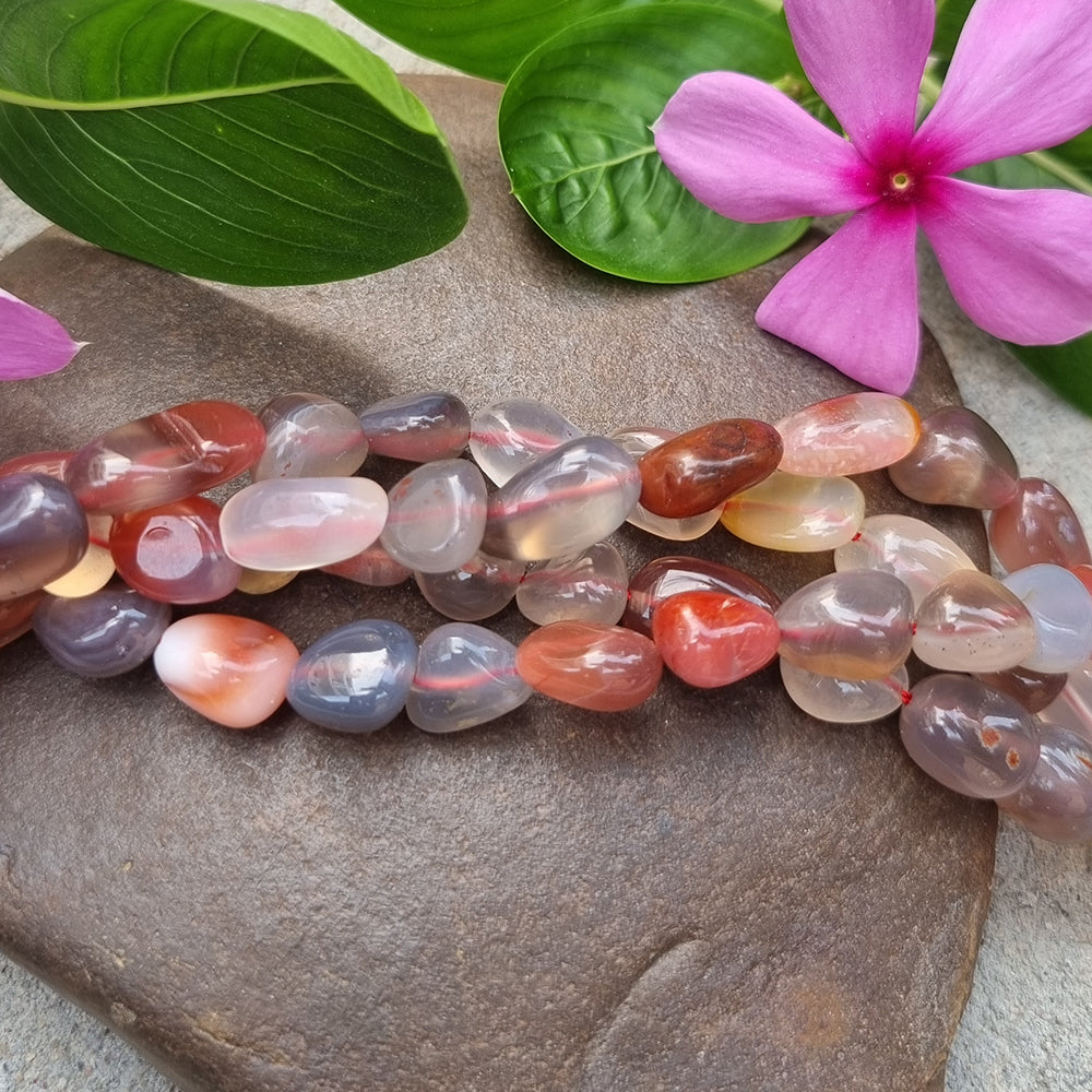 Botswana Agate Tumble Gemstone beads Sold Per Line about 15.5 inches long