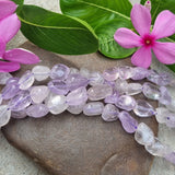 Light Amethyst Tumble Gemstone beads Sold Per Line about 15.5 inches long
