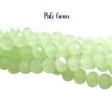 Per Line, Solid Opaque Color, 8mm Crystal Glass beads Rondelle Shape