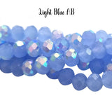 Per Line, Solid Opaque Color, 8mm Crystal Glass beads Rondelle Shape