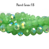 Per Line, Solid Opaque Color, 8mm Crystal Glass beads Rondelle Shape